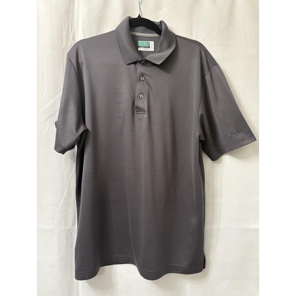 Ben Hogan Performance Polo Shirt Golf Size Large Polyester dark gray